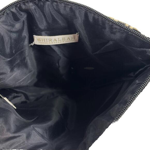 Shiraleah Chicago Shiloh Woven Chevron Zip Pouch Cosmetic Bag Clutch - Picture 3 of 4